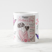 Frohen Muttertag Schmetterling Tasse