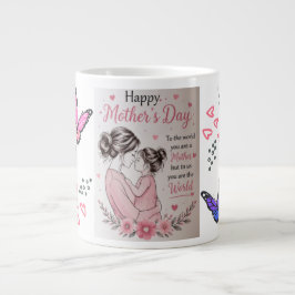 Frohen Muttertag Schmetterling Tasse