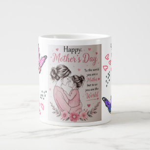 Frohen Muttertag Schmetterling Tasse