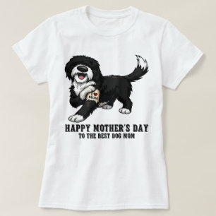 Frohen Muttertag Sheepadoodle-Mutter-Hund T-Shirt