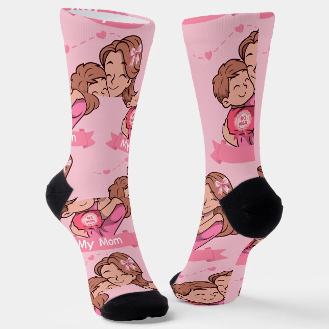 Frohen Muttertag  Socken (Gewinkelt)