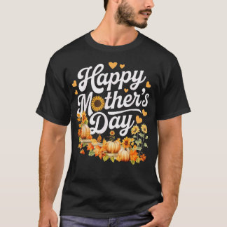 Frohen Muttertag Sonnenblume Kürbis Süße Herbst-Ma T-Shirt