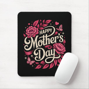 Frohen Muttertag, süße florale Mutter Mousepad