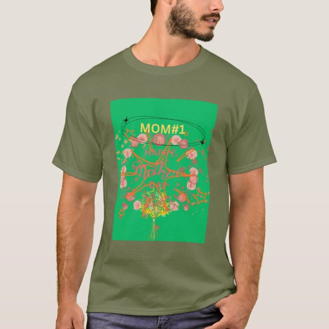 FROHEN MUTTERTAG T-Shirt (Vorderseite)