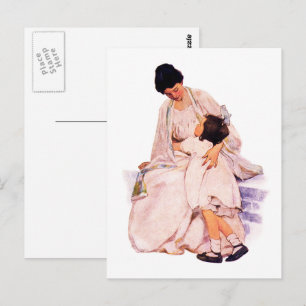 Frohen Muttertag Vintage-Kunst Postkarte