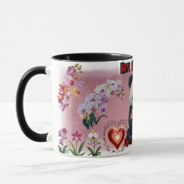 Frohen Muttertag von einem Panda auf einem Bunt Tasse