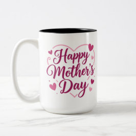 Frohen Muttertag Zweifarbige Tasse