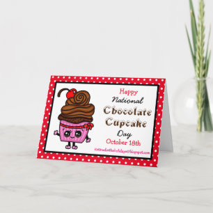 Frohen Nationalen Cupcake-Tag - 18. Oktober Karte