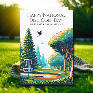 Frohen Nationalen Discgolf-Tag Karte