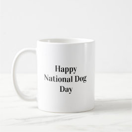 Frohen Nationalen Hundetag Typography Kaffeetasse