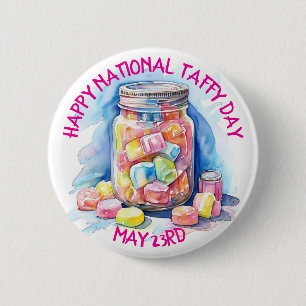 Frohen Nationalen Karamelltag am 23. Mai Button