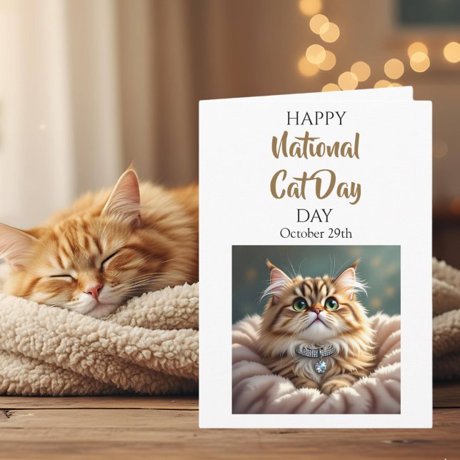 Frohen Nationalen Katzentag | 29. Oktober Karte (Von Creator hochgeladen)