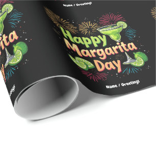Frohen Nationaler Margaritagruß zum Feiertag Geschenkpapier