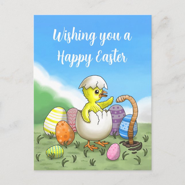 Frohen Ostern Feiertagspostkarte (Vorderseite)