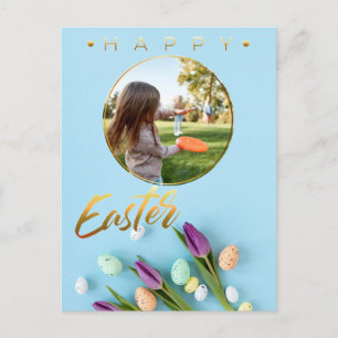 Frohen Ostern Ihr Foto personalisieren Postkarte