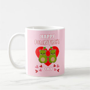 FROHEN PALENTIN'S TAG Süßes Birnenbärchen-Paar Kaffeetasse