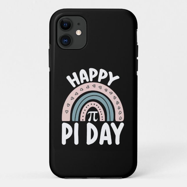 Frohen Pi-Tag Boho-Regenbogen Mathe Mathematik Case-Mate iPhone Hülle (Rückseite)