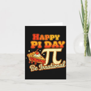 Frohen Pi-Tag Sei Irrationale Pi-Zahl Symbol Pie M Karte