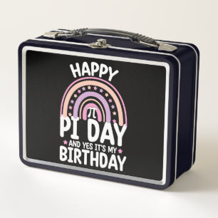 Frohen Pi-Tag Und Ja Es Ist Mein Geburtstag Mathe Metall Brotdose