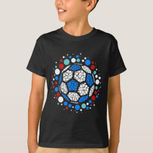 Frohen Punkt-Tag 2025 Polka-Punkt-Fußball-Liebhabe T-Shirt