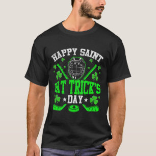 Frohen Sankt Hut-Trick-Tag Eishockey St. Patrick T-Shirt