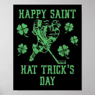 Frohen Sankt Huttricks Tag Lustiger St. Patrick's  Poster