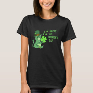 Frohen St. Cattrick's Tag Glückliche Irische Katze T-Shirt