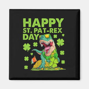 Frohen St Pat T-Rex Tag Dinosaur St Patricks Day B Magnet
