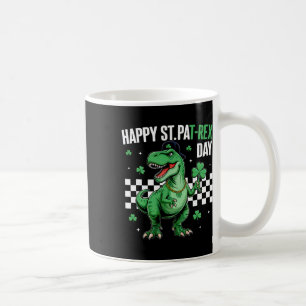 Frohen St Pat T-Rex Tag Jungen Kinder Dinosaurier  Kaffeetasse
