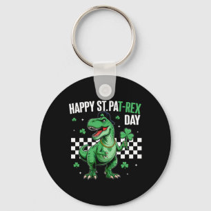 Frohen St Pat T-Rex Tag Jungen Kinder Dinosaurier  Schlüsselanhänger