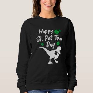 Frohen St Pat Trex Tag Dinosaur St. Patrick's Day Sweatshirt