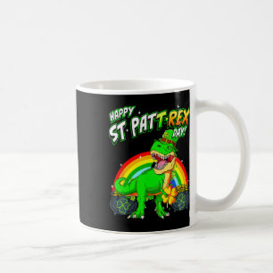 Frohen St Pat Trex Tag St Patricks Tag Süße Dinosa Kaffeetasse