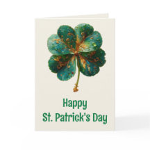 Frohen St. Patrick’s Tag Elegantes Kleeblatt