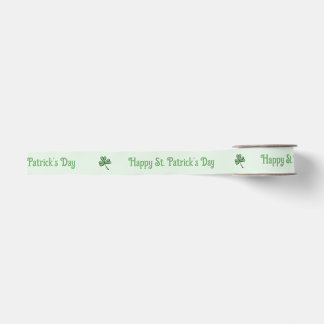 Frohen St. Patrick’s Tag Grüne Kleeblatt Ripsband