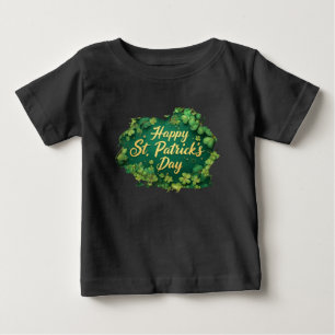 Frohen St. Patrick’s Tag Kleeblatt-Design Baby T-shirt