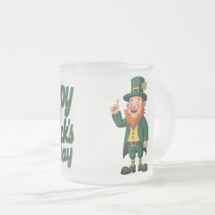 Frohen St. Patrick’s Tag Niedlicher Kobold Mattglastasse