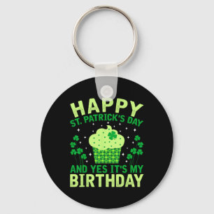 Frohen St. Patrick-Tag Geburtstag Saint Paddys Fra Schlüsselanhänger
