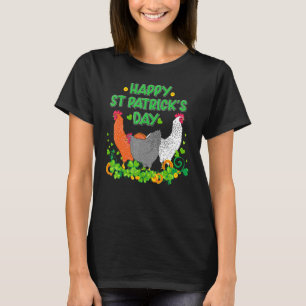 Frohen St. Patrick Tag Huhn  Landwirt Landwirtscha T-Shirt