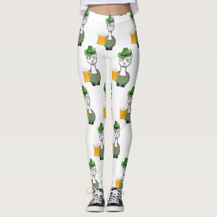 frohen St. Patrick's Day Alpaka Leggings