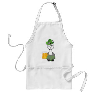 frohen St. Patrick's Day Alpaka Schürze