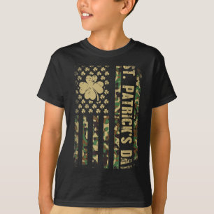 Frohen St. Patrick's Day amerikanische Flagge Tarn T-Shirt