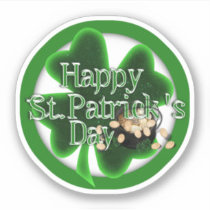 Frohen St. Patrick's Day! Aufkleber