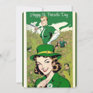 Frohen St. Patrick's Day Feiertagskarte