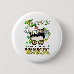 Frohen St. Patrick's Day Frauen und Männer Button
