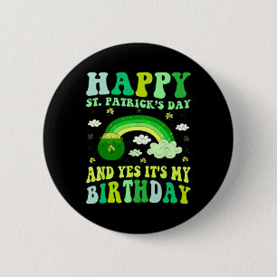 Frohen St. Patrick's Day Geburtstag Saint Paddys F Button