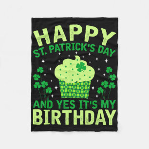 Frohen St. Patrick's Day Geburtstag Saint Paddys F Fleecedecke