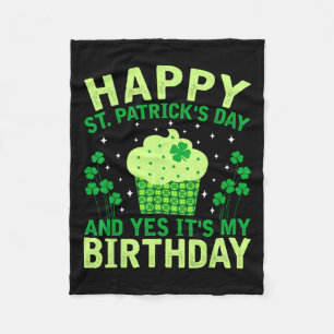 Frohen St. Patrick's Day Geburtstag Saint Paddys F Fleecedecke