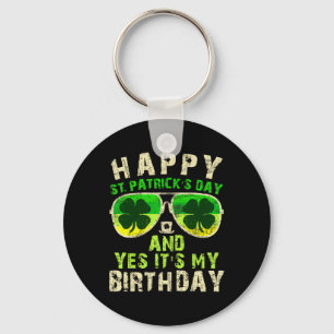Frohen St. Patrick's Day Geburtstag Saint Paddys F Schlüsselanhänger