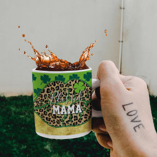 Frohen St. Patrick's Day Gesegnete Mutter Mama Lip Kaffeetasse
