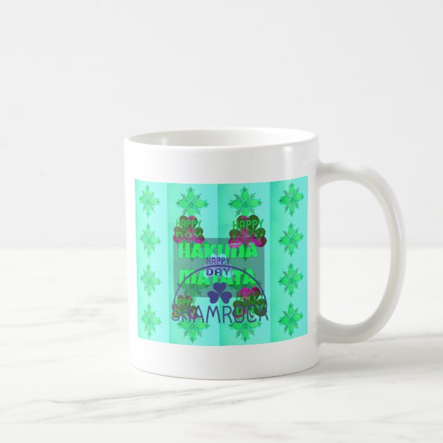 Frohen St. Patrick's Day Hakuna Matata Kaffeetasse (Rechts)